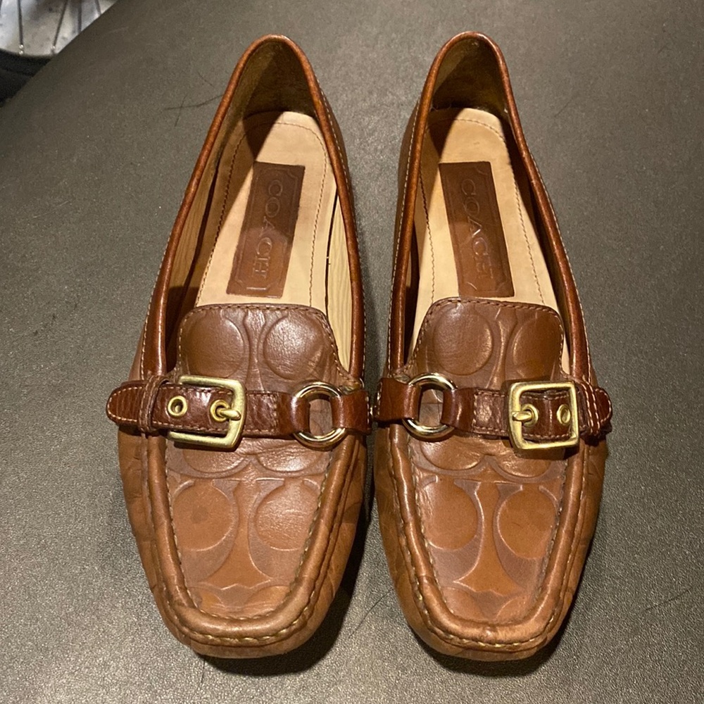 COACH Ladies Leather Driving Shoes 6.5 M